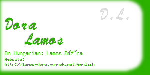 dora lamos business card